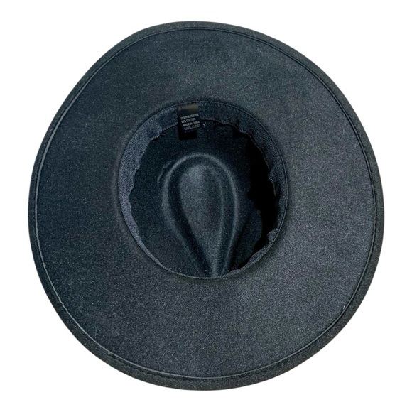 Vintage Black Spanish Bolero Felt Hat Size 8 in - Picture 5 of 5